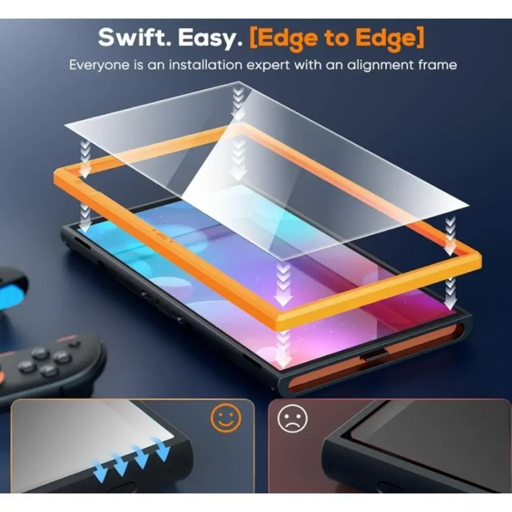 Auarte HD Clear Tempered Glass Screen Protector, 2025 Nintendo Switch 2 NWT